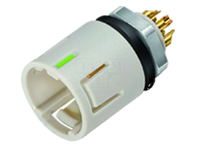 Connector: rond; 620; 125V; PIN: 3; contact; mannelijk; solderen