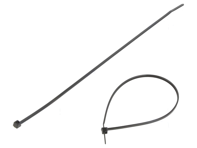 Kabelbinder; L: 205mm; W: 2,5mm; polyamide; 80N; zwart; Ømax: 55mm