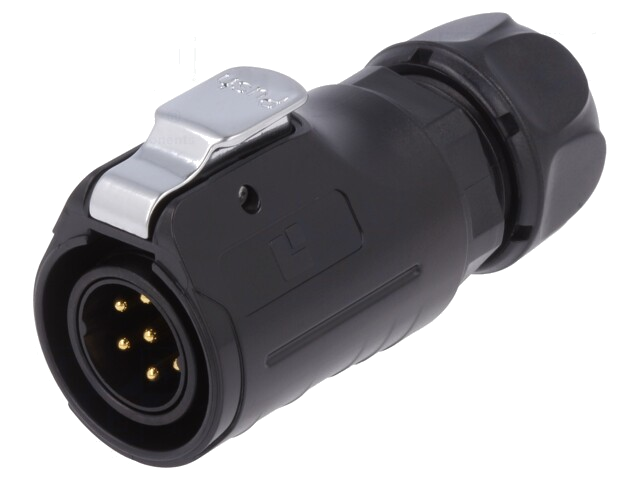 Connector: rond; stekker; maat 20; 02; mannelijk; PIN: 7; verguld