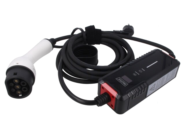 Lader: eMobility; 2x0,5mm2,3x2,5mm2; 230V; 3,7kW; IP55; 5m; 16A
