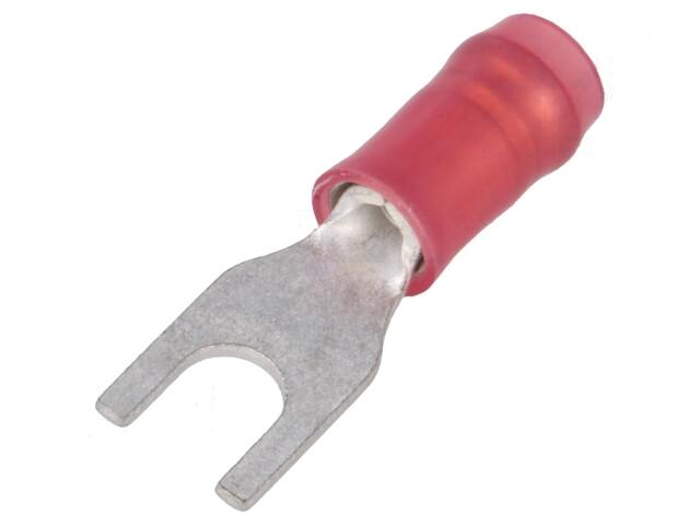 Uiteinde: vork; M3,5; Ø: 3,68mm; 0,3÷1,42mm2; klemmen; voor draad