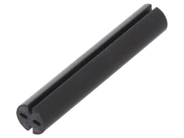 Afstandbus; LED; Øext: 5,1mm; ØLED: 5mm; L: 29mm; zwart; UL94V-0