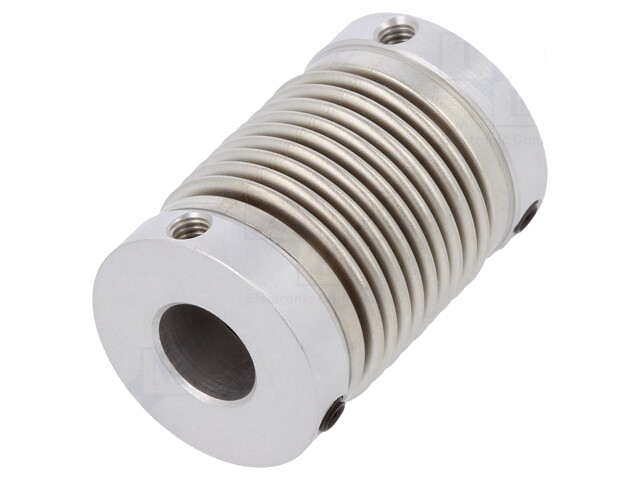 Koppeling; Ø1: 8mm; Ø2: 8mm; aluminium,roestvrij staal; -30÷120°C