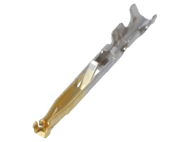 Contact; vrouwelijk; verguld; 30AWG; HR25; klemmen; voor draad; 1A