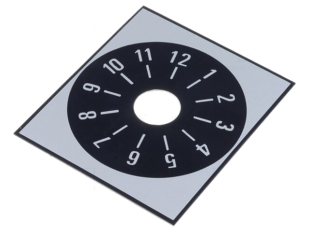 Schaal; Bereik: 1 ÷ 12; 48x42mm; Øgat: 10mm; aluminium