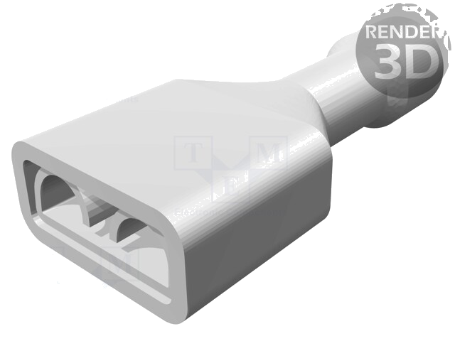 Connector: vlak; 6,35mm; 0,8mm; vrouwelijk; 1,3÷2mm2; klemmen