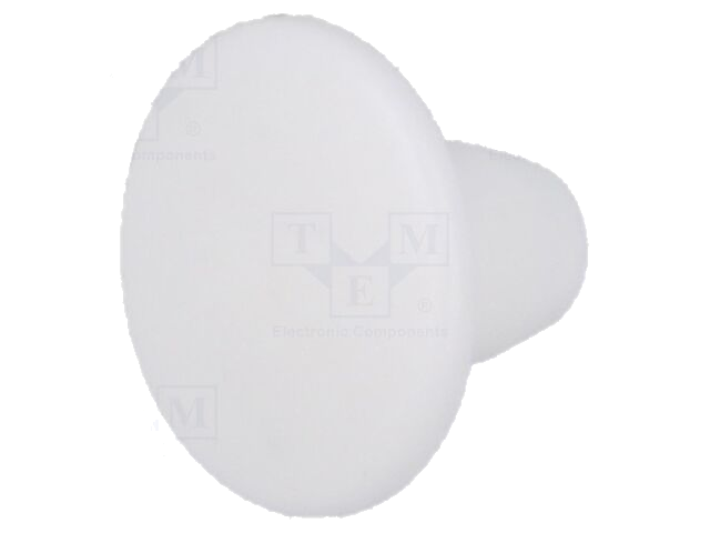 Afsluitdopje; H: 7,5mm; indrukken; Flensdiam: 12mm; wit; LDPE