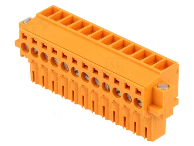 Ontkoppelbare terminal strip; 3,5mm; banen: 12; recht; stekker