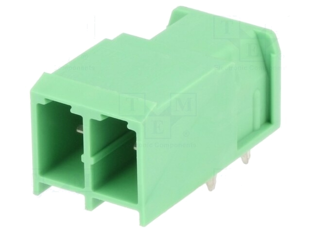 Ontkoppelbare terminal strip; 7,62mm; banen: 2; hoek van 90 °