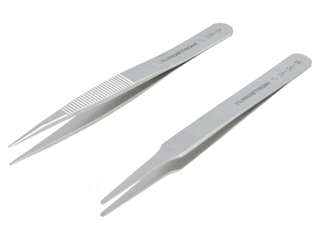 Set: pincetten; universeel; 2st; Type pincet: recht