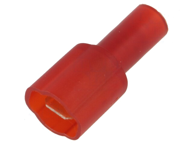 Connector: vlak; 4,8mm; 0,5mm; mannelijk; klemmen; voor draad; rood