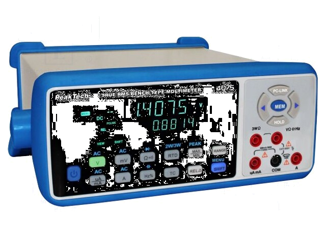 Tafelmultimeter; LED; VDC: 60mV,600mV,6V,60V,600V,1kV; True RMS