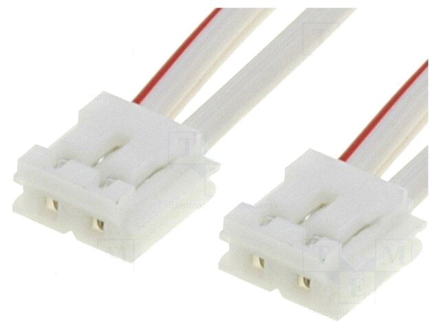 Aansluitkabel; 2x0,34mm2; 0,75m; MVL; Ader: koord