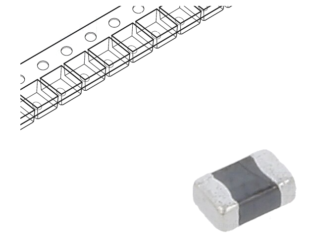 Ferriet: kraal; Imp.@ 100MHz: 30Ω; SMD; 6A; 0805; R: 10mΩ; -55÷125°C