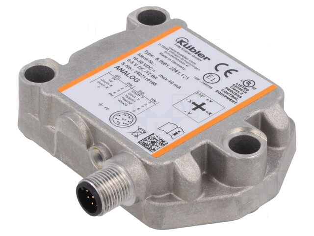 Sensor: hellingmeter; ±15°; connector M12; 2- axiaal; -40÷85°C