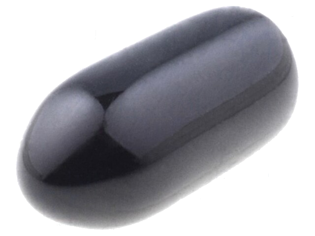Opzetdopje; Lichaam: zwart; Øinw: 2,6mm; Mat: PVC Soft; L: 7mm