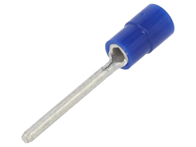 Uiteinde: naald; Ø: 1,9mm; 1,04÷2,63mm2; klemmen; voor draad; blauw