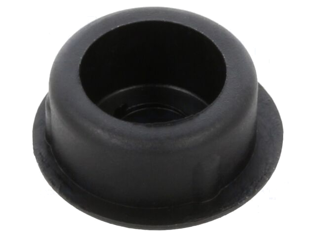 Afsluitdopje; H: 4mm; indrukken; Flensdiam: 12mm; zwart; LDPE