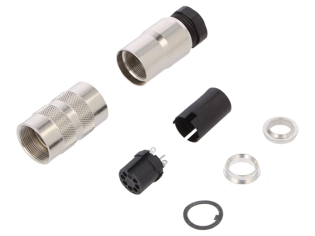 Connector: M16; stekker; 423; vrouwelijk; PIN: 7; afgeschermd; 5A