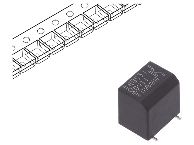 Sensor: kantelen; ±30°; -25÷85°C; OUT: SPST-NO; 3,3÷5VDC; verticaal