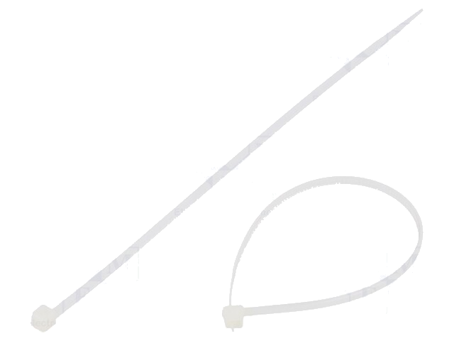 Kabelbinder; L: 160mm; W: 2,5mm; polyamide; 80N; natuurlijk; UL94V-2