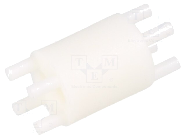 Afstandbus; LED; Øext: 6,4mm; ØLED: 3mm,5mm; L: 12,7mm; wit; UL94V-2