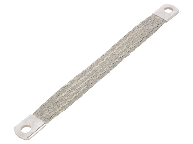 Vlechtwerk; tape; 25mm2; Ø1: 8,5mm; Ø2: 8,5mm; L: 0,2m; -20÷125°C