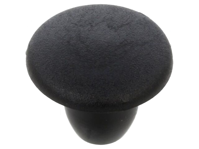 Afsluitdopje; H: 7mm; indrukken; Flensdiam: 11mm; zwart; LDPE