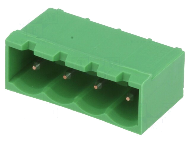 Ontkoppelbare terminal strip; Contactr: 5,08mm; banen: 4; recht