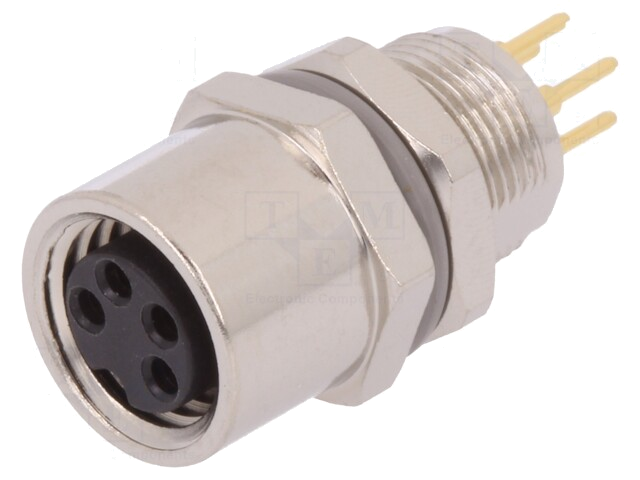 Connector: M8; vrouwelijk; PIN: 4; niet afgeschermd; contact; IP67