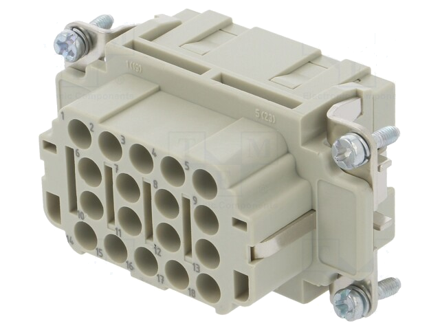 Connector: HDC; contactinzetstuk; vrouwelijk; EPIC H-EE; PIN: 18