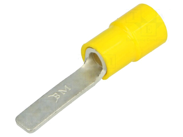 Uiteinde: platte; 4,5mm; 4÷6mm2; klemmen; voor draad; geïsoleerd