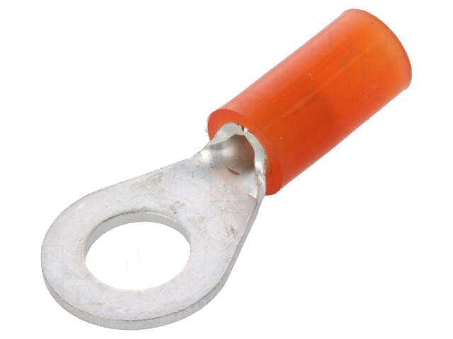 Uiteinde: oog; M5; Ø: 5,3mm; 0,5÷1,5mm2; klemmen; voor draad; rood