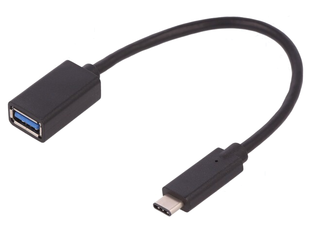 Kabel; USB 3.0; USB-A aansluiting,USB-C-stekker; 0,2m