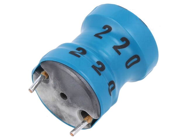 Smoorspoel: ferriet; 22uH; 6,8A; 30mΩ; ±20%; 10kHz