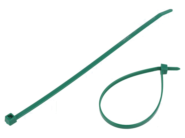 Kabelbinder; L: 210mm; W: 4,7mm; polyamide; 355N; groen; Ømax: 55mm