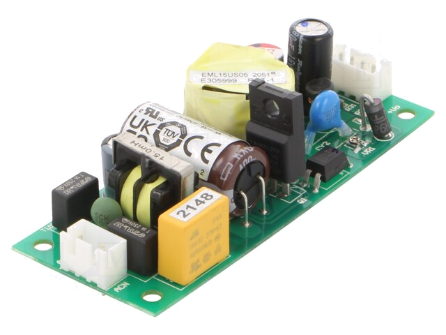 Voedingseenheid: schakelende; open; 15W; 120÷370VDC; 85÷264VAC