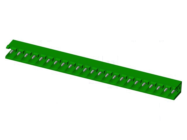 Connector: ontkoppelbare terminal strip; contact; mannelijk