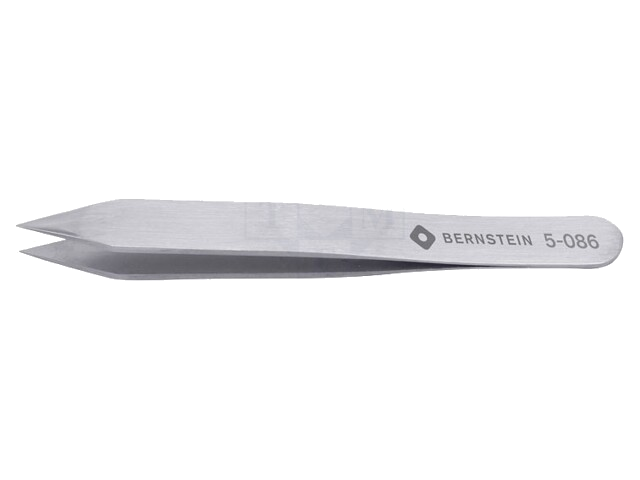Pincet; 90mm; Bladen: breed; De vorm van de punt: scherp