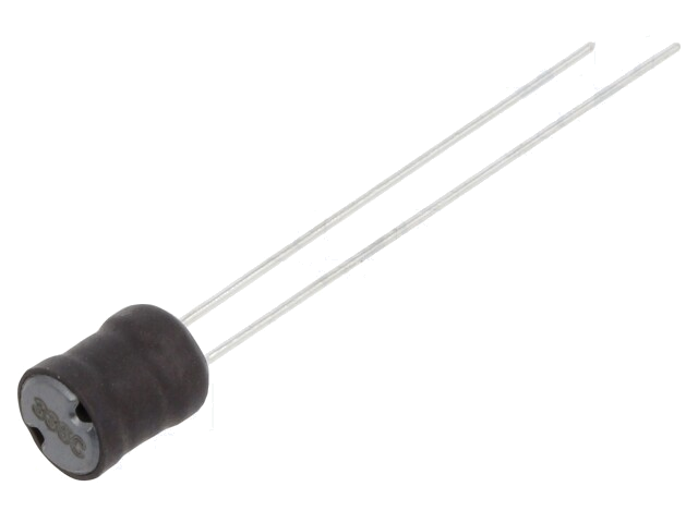 Smoorspoel: draadgewonden; THT; 3,3mH; 100mA; 11Ω; ±10%; Ø6,5x8,5mm