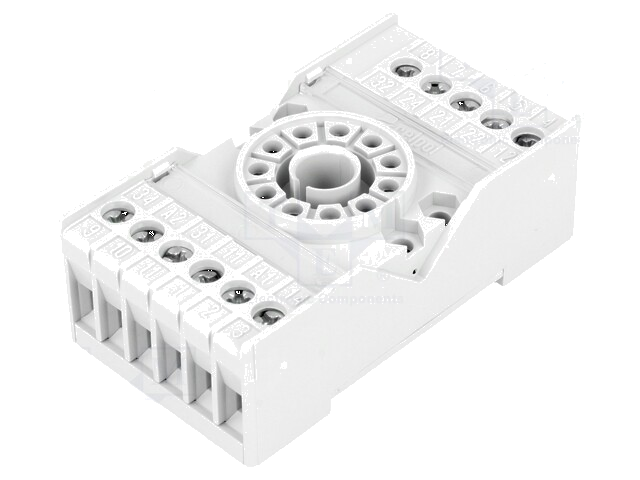 Socket; PIN: 11; 10A; 250VAC; op paneel,op DIN-rail; Serie: R15