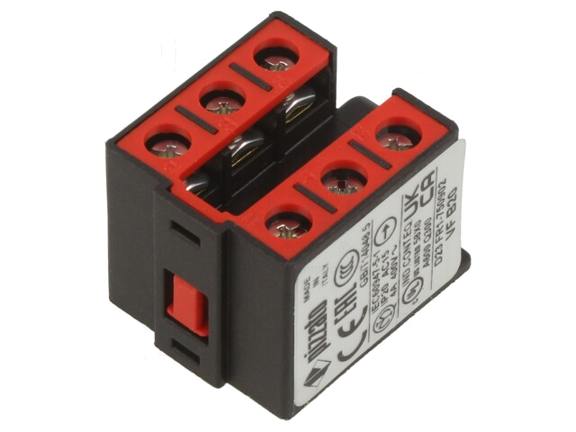 Contactblok; NO + NC; 10A; max.400VAC; max.250VDC; -40÷80°C