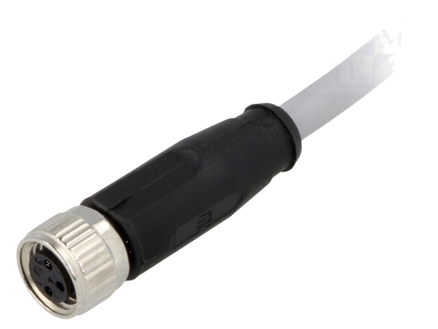 Connector: M8; vrouwelijk; PIN: 3; recht; met kabel; stekker; 7,5m