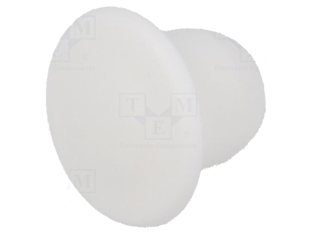 Afsluitdopje; H: 9mm; indrukken; Flensdiam: 15mm; wit; 054100560003