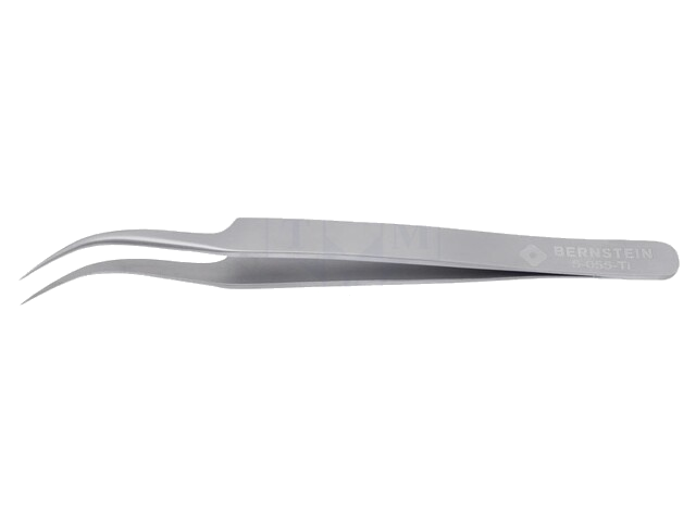 Pincet; 125mm; Bladen: smal; De vorm van de punt: scherp