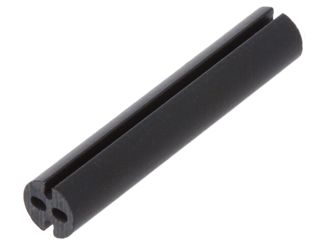 Afstandbus; LED; Øext: 4mm; ØLED: 3mm; L: 22,2mm; zwart; UL94V-0