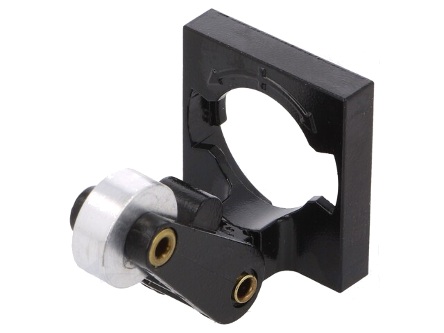 Aandrijfkop; hefboom R 20mm, metalen rol Ø13mm
