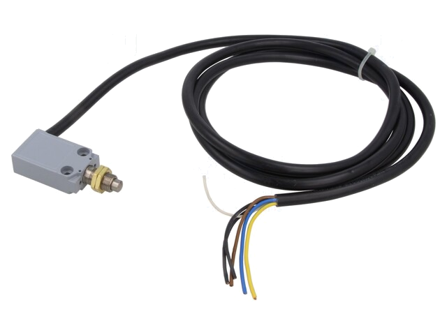 Eindschakelaar; lange pin; NO + NC; 10A; kabel 2 m; IP67; -25÷70°C