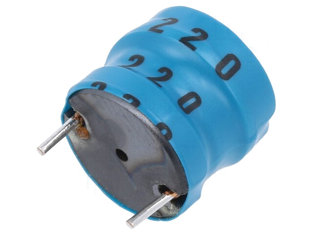 Smoorspoel: ferriet; 22uH; 4,3A; 40mΩ; ±20%; 10kHz