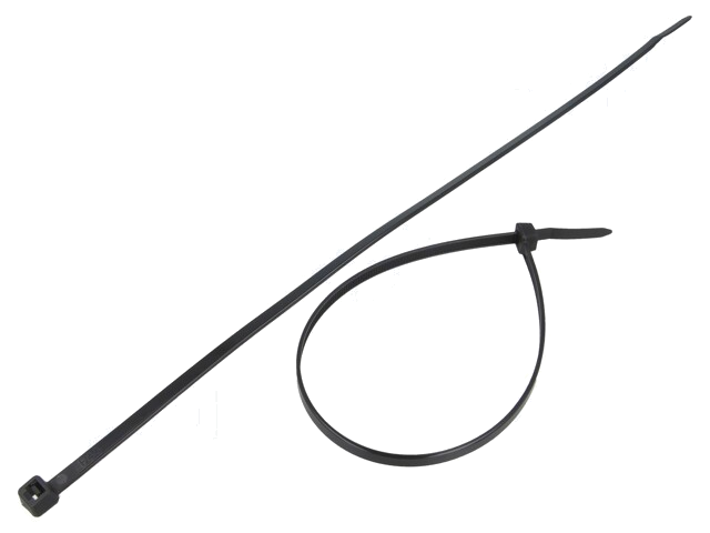 Kabelbinder; L: 280mm; W: 4,8mm; polyamide; 333N; zwart; Ømax: 76mm